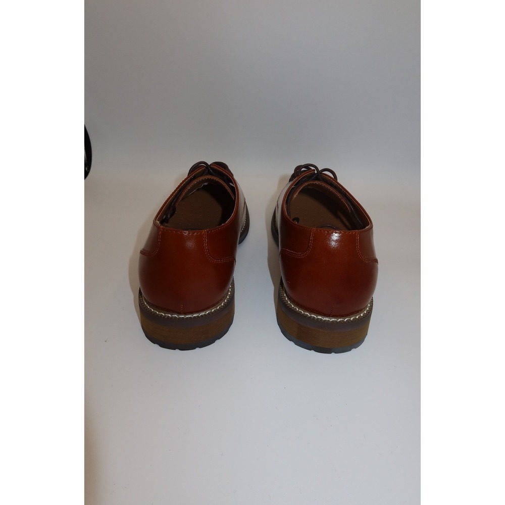 Joseph Abboud Brown Leather Dress Shoes Men's 9.5 D New in Box - Picture 3 of 8
